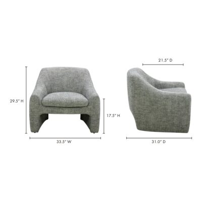 Kenzie Accent Chair Slated Moss KQ-1025-37-CAN KQ 1025 37 70