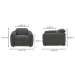 Eli Power Recliner Chair Dusk Grey KQ-1027-07-CAN KQ 1027 07 70