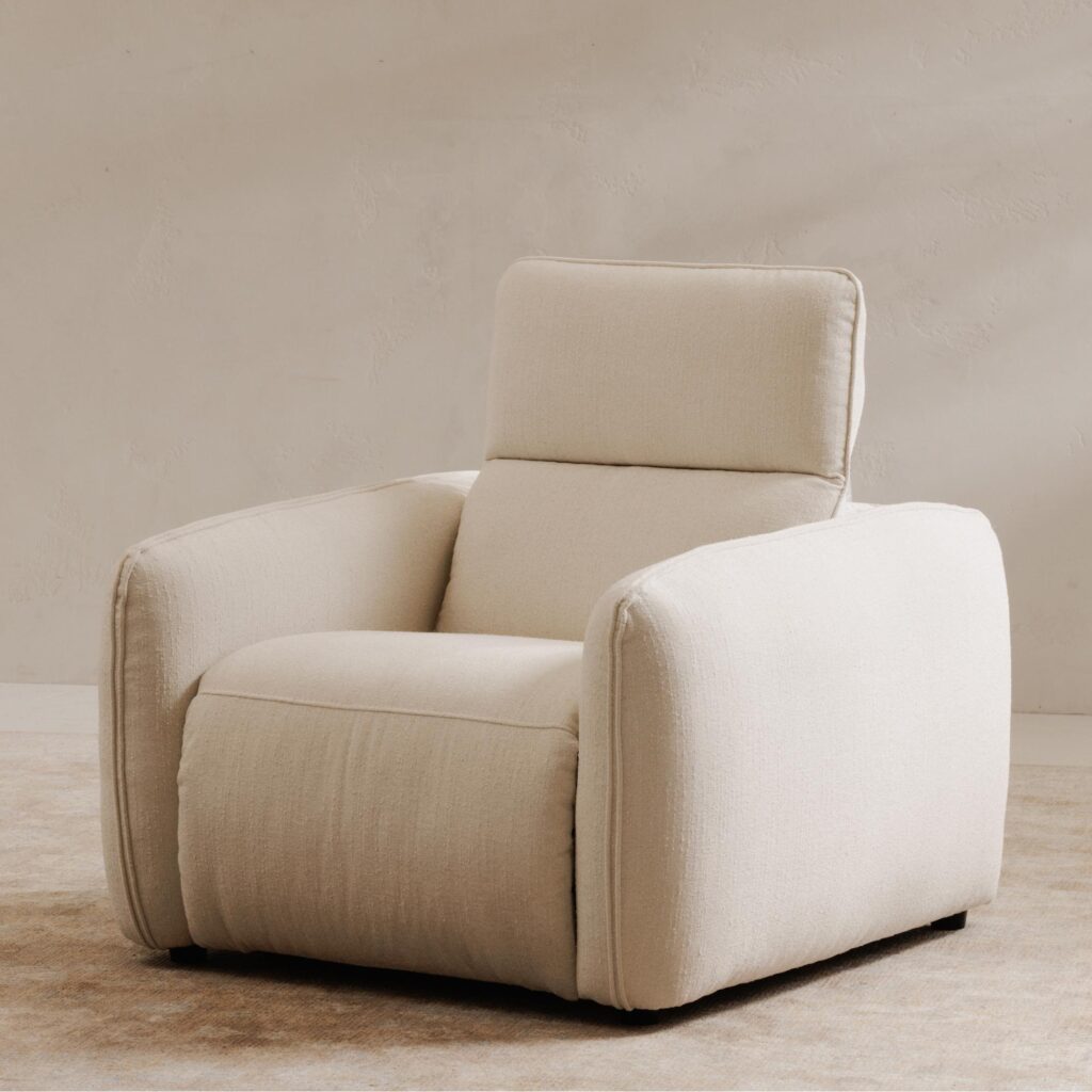 Eli Power Recliner Chair Warm White - Image 10