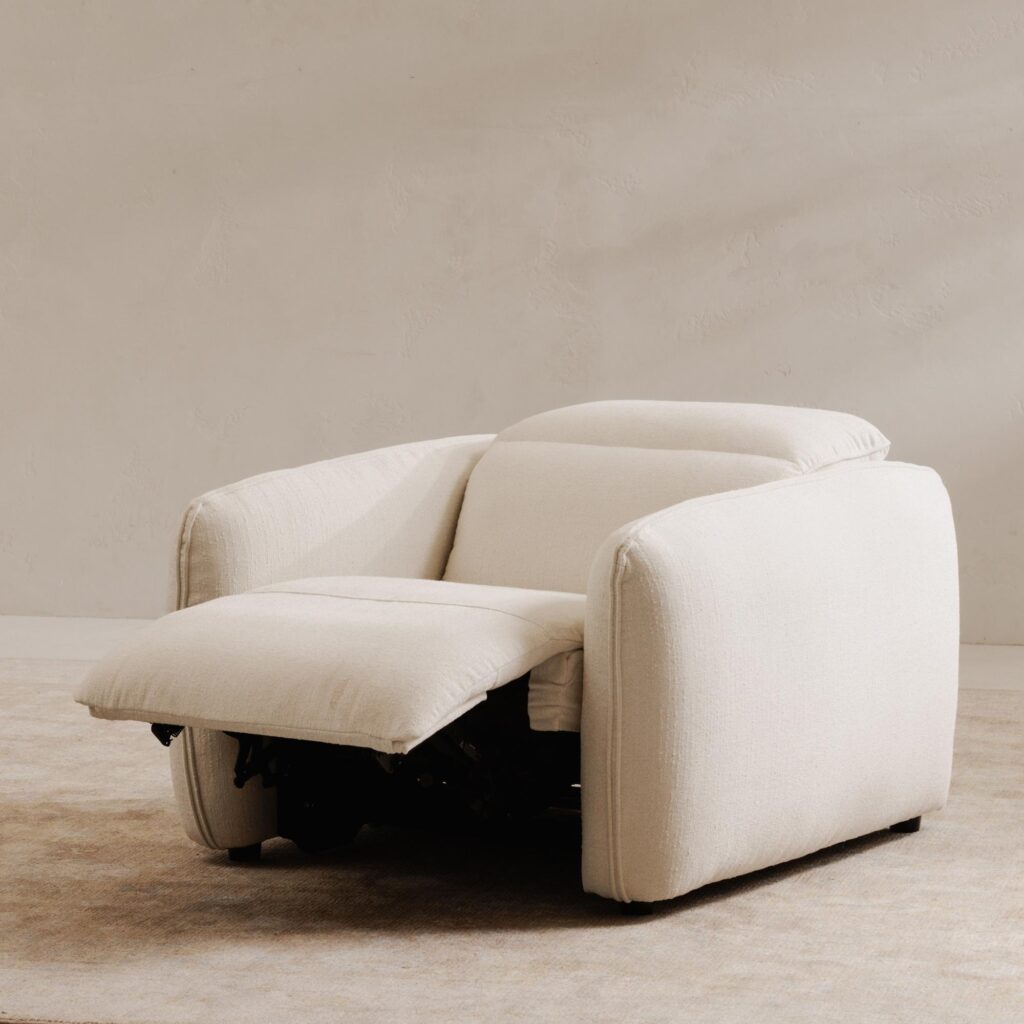 Eli Power Recliner Chair Warm White - Image 11