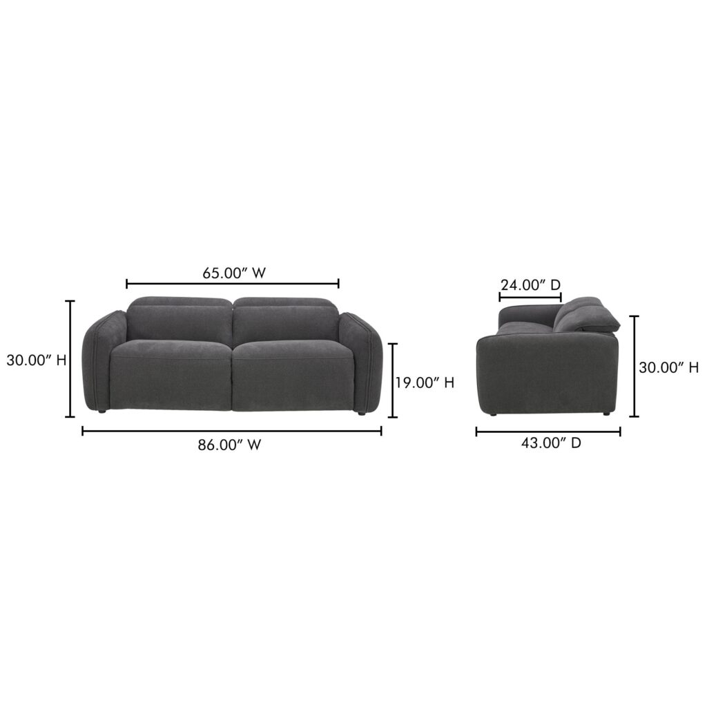 Eli Power Recliner Sofa Dusk Grey - Image 12