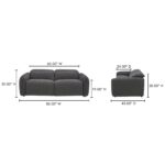 Eli Power Recliner Sofa Dusk Grey KQ-1028-07-CAN KQ 1028 07 70