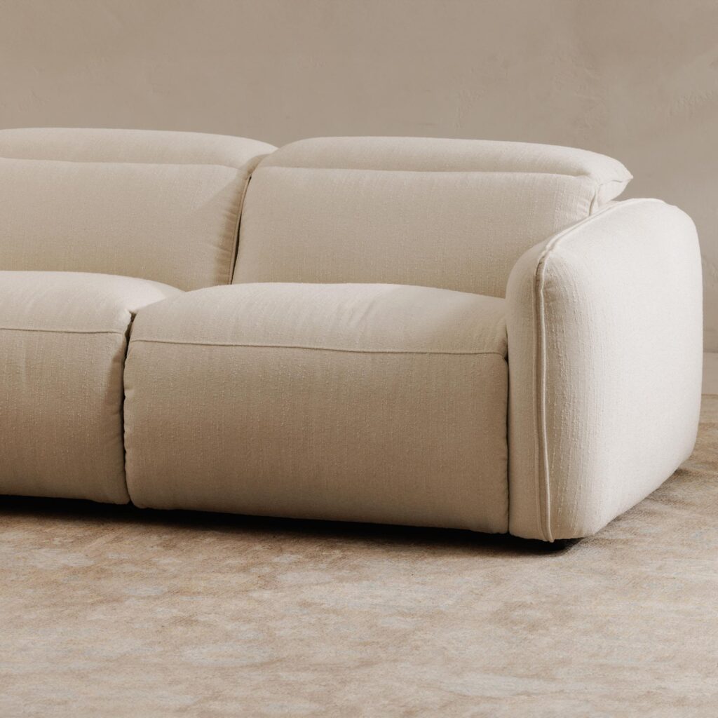 Eli Power Recliner Sofa Warm White - Image 9