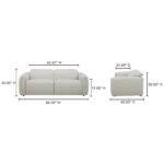 Eli Power Recliner Sofa Warm White KQ-1028-18-CAN KQ 1028 18 70