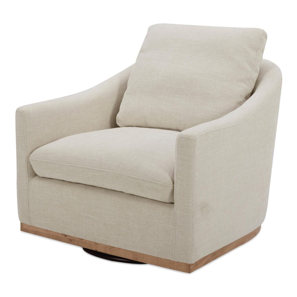 Linden Swivel Chair Soft Beige - Image 2