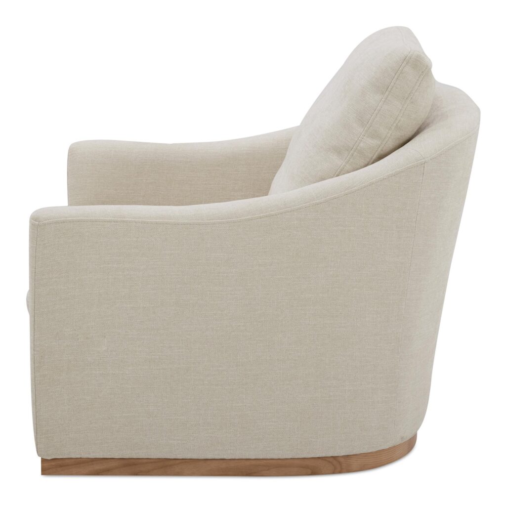 Linden Swivel Chair Soft Beige - Image 3