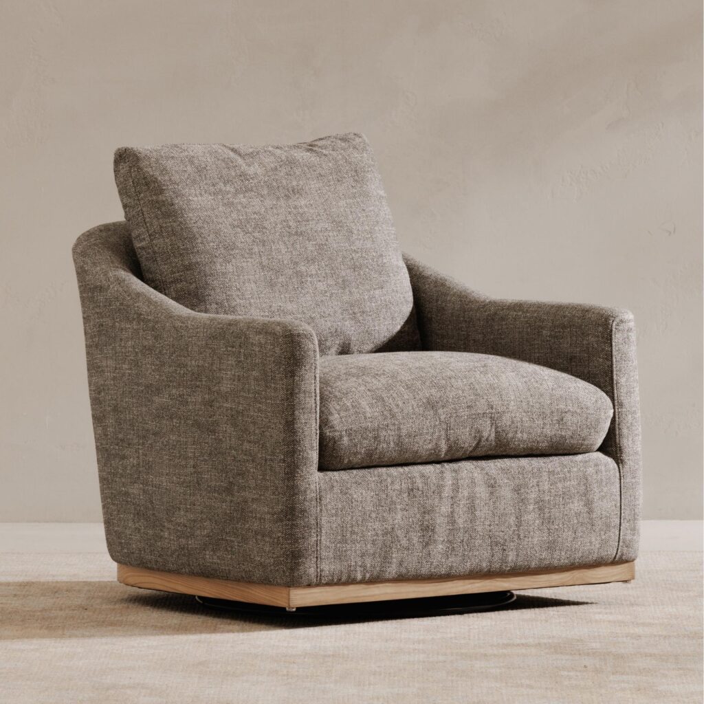 Linden Swivel Chair Slated Moss - Image 9
