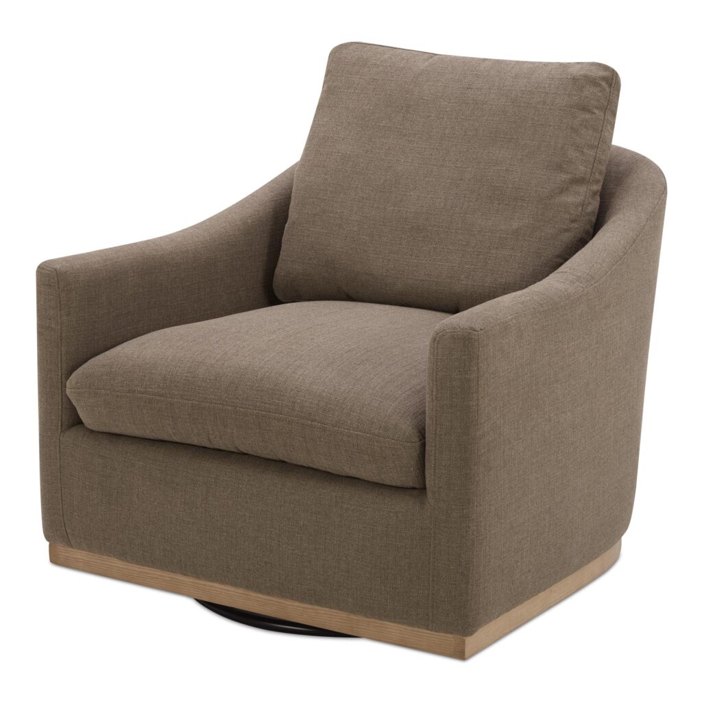 Linden Swivel Chair Soft Taupe - Image 2