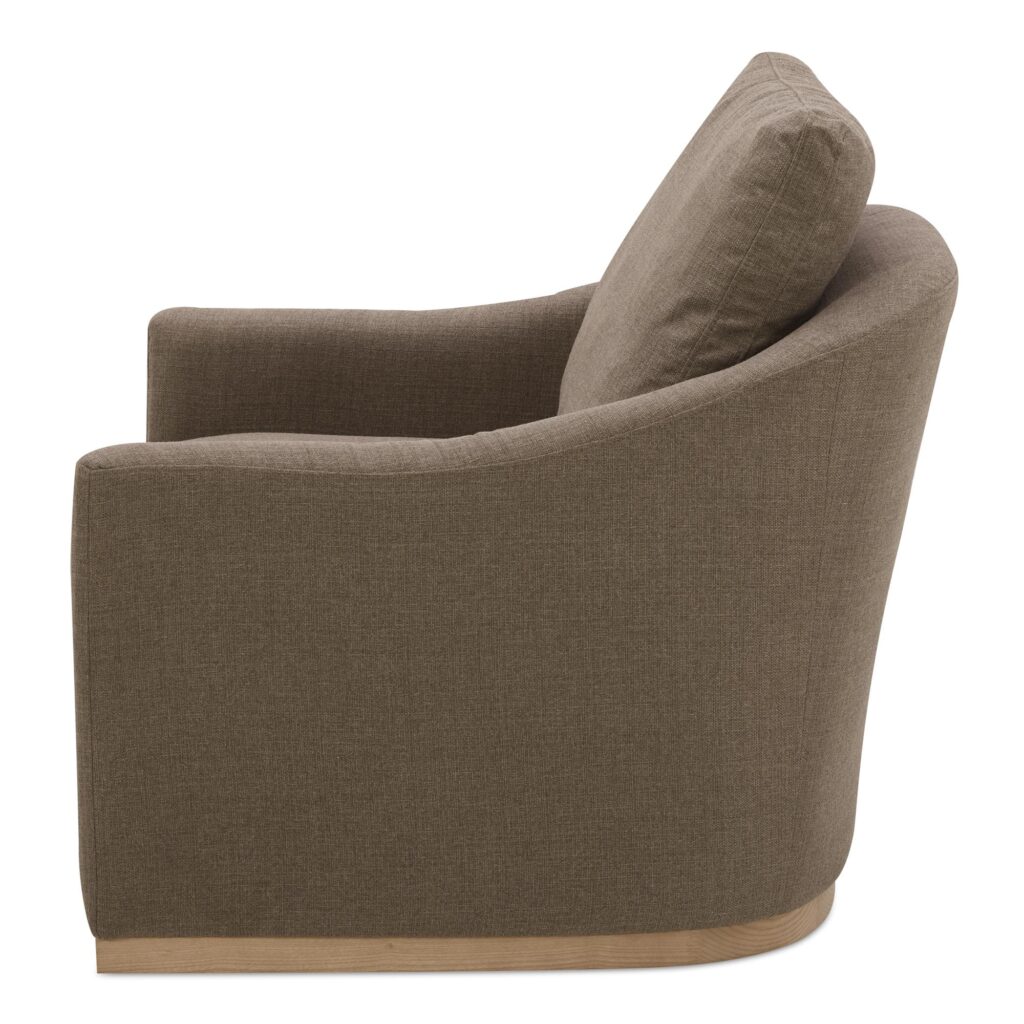 Linden Swivel Chair Soft Taupe - Image 3