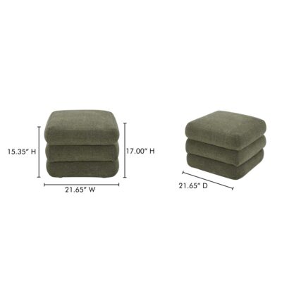Lowtide Stool Shadowed Green 3 Lowtide Stool Shadowed Green KQ-1034-16-CAN KQ 1034 16 70