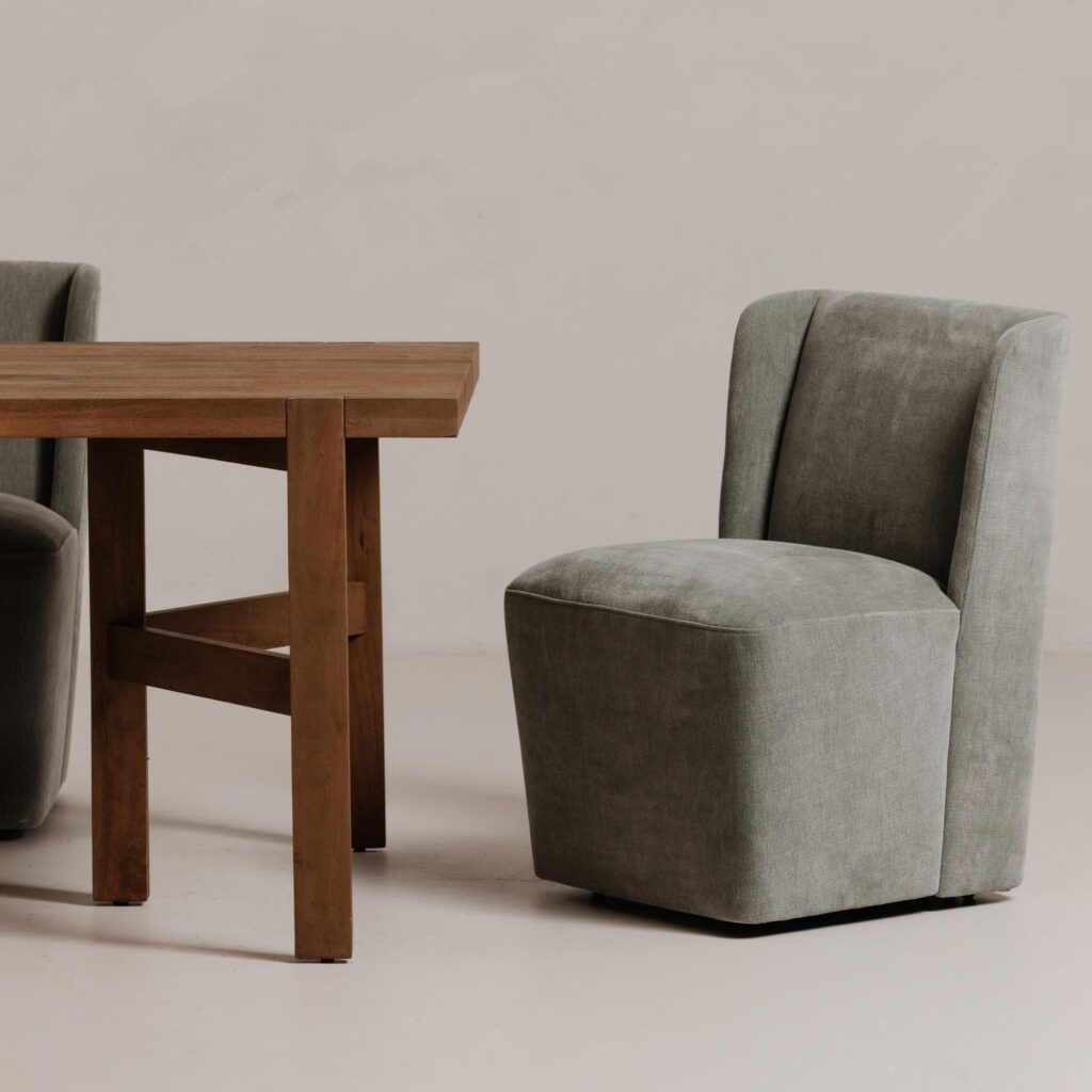 Cormac Rolling Dining Chair Performance Fabric - Image 8