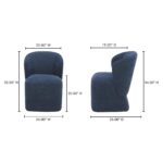 Larson Rolling Dining Chair Performance Fabric KQ-1036-19 KQ 1036 19 70