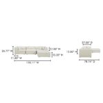 Lowtide Lounge Modular Sectional Warm White KQ-1037-18 KQ 1037 18 70