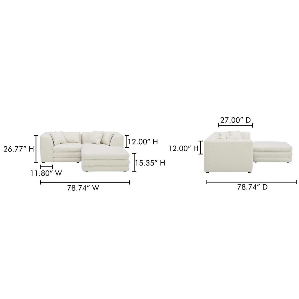 Lowtide Nook Modular Sectional Warm White - Image 7
