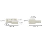Lowtide Nook Modular Sectional Warm White KQ-1038-18 KQ 1038 18 70
