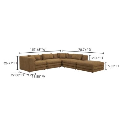 Lowtide Dream Modular Sectional Amber Glow 11 Lowtide Dream Modular Sectional Amber Glow KQ-1040-09 KQ 1040 09 70