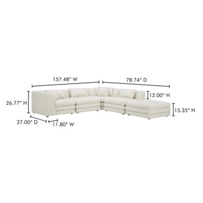 Lowtide Dream Modular Sectional Warm White 23 Lowtide Dream Modular Sectional Warm White KQ-1040-18 KQ 1040 18 70