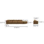 Lowtide Linear Modular Sectional Amber Glow KQ-1041-09 KQ 1041 09 70