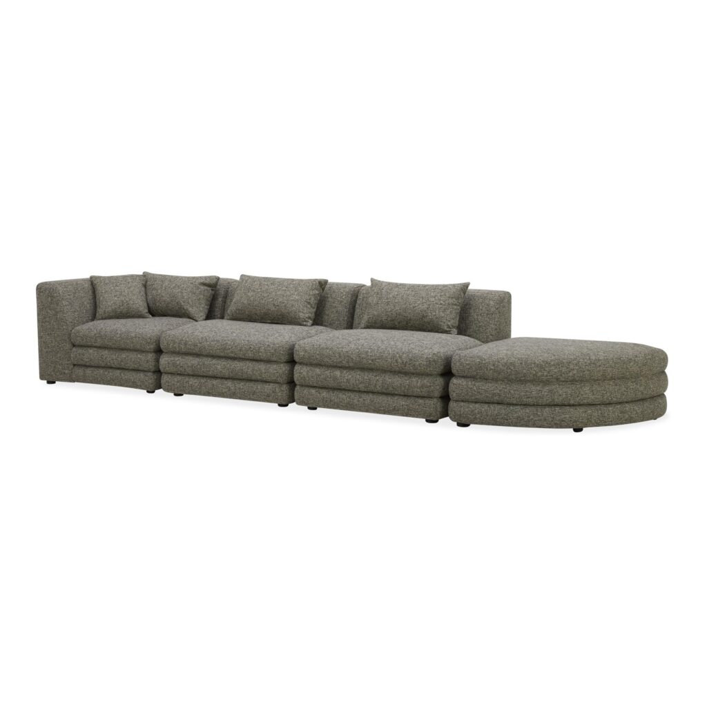 Lowtide Linear Modular Sectional Stone Tweed - Image 5