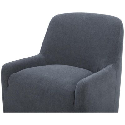 Maisie Rolling Dining Chair Slate Blue KQ-1045-26-CAN KQ 1045 26 CAN Maisie closeup01 shadsilo