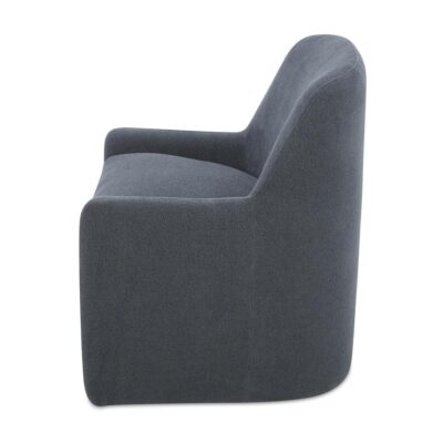 Maisie Rolling Dining Chair Slate Blue KQ-1045-26-CAN KQ 1045 26 CAN Maisie side left shadsilo