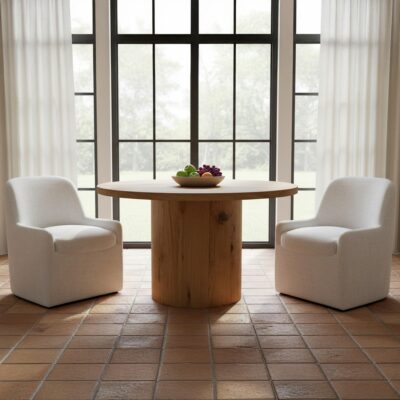 Maisie Rolling Dining Chair Flecked Oat KQ-1045-34-CAN KQ 1045 34 CAN 00