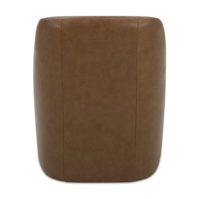 Maisie Rolling Dining Chair Tan Leather KQ-1045-40-CAN KQ 1045 40 CAN Maisie back shadsilo