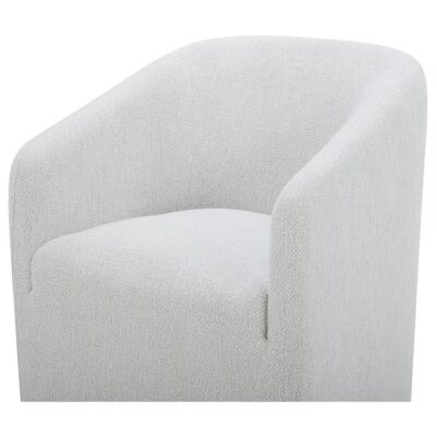 Sandy Rolling Dining Chair Off White 11 Sandy Rolling Dining Chair Off White KQ-1046-05-CAN KQ 1046 05 CAN Sandy closeup01 shadsilo