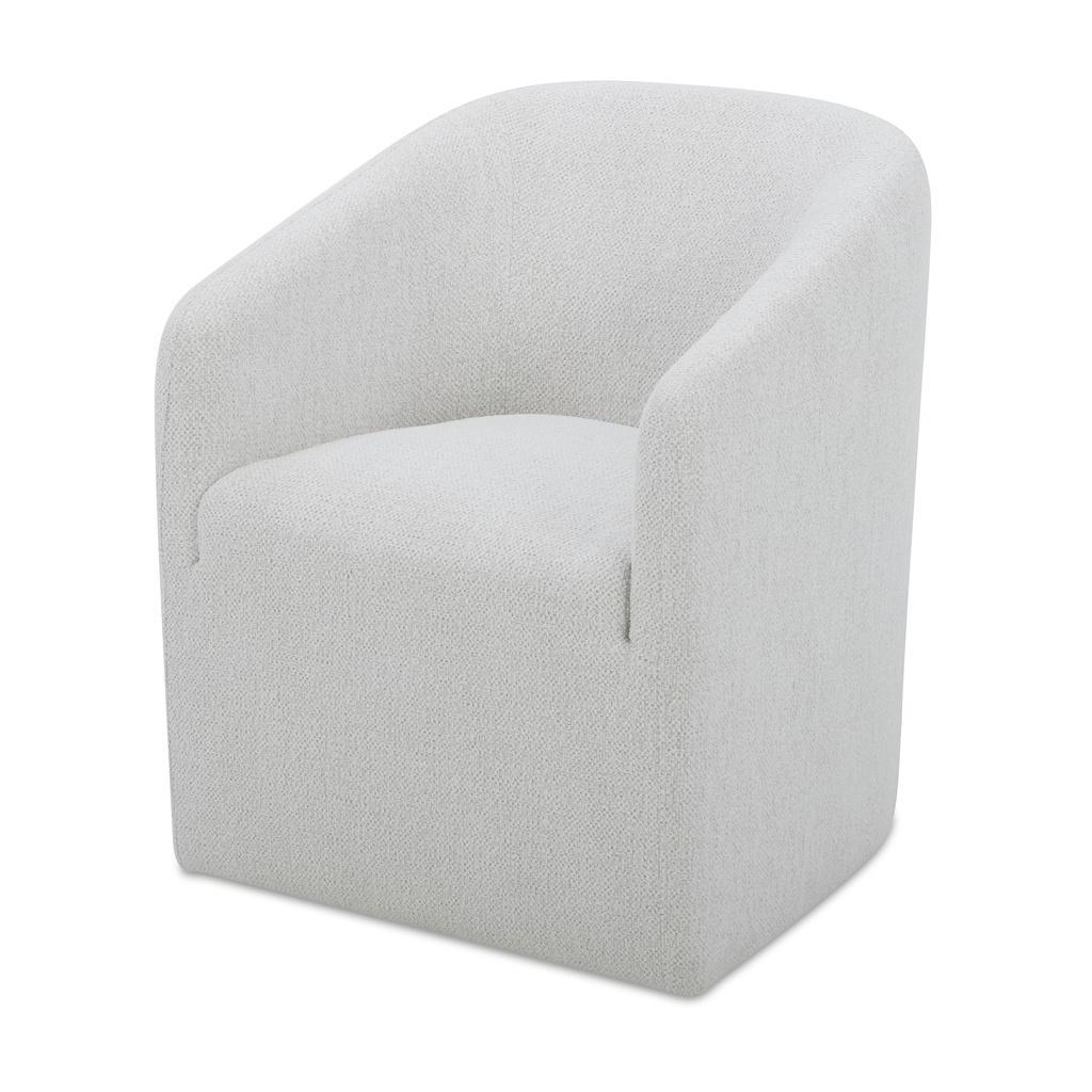 Sandy Rolling Dining Chair Off White 1 Sandy Rolling Dining Chair Off White
