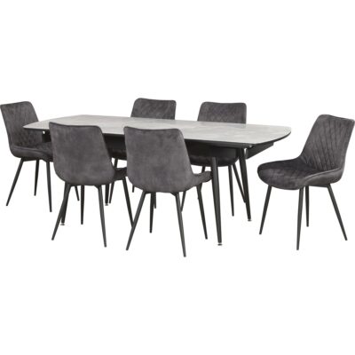 Fabian 7-Piece Dining Set - Grey