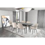 Fabian Dining Table - Dark Grey L-156 L 156 8