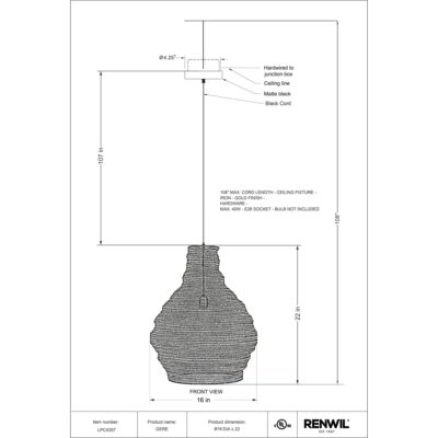 Gere Ceiling Fixture LPC4357 LPC4357 4