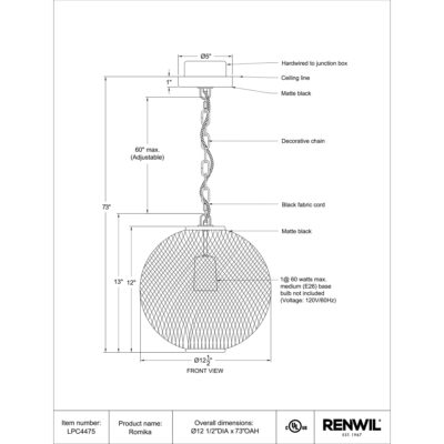 Romika Ceiling Fixture 13 Romika Ceiling Fixture LPC4475 LPC4475 7