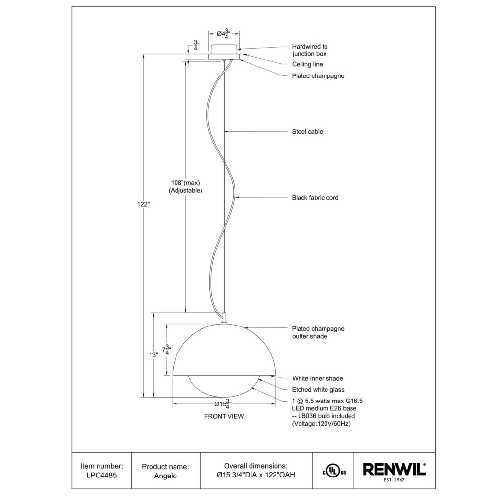 Angelo Ceiling Fixture - Image 7