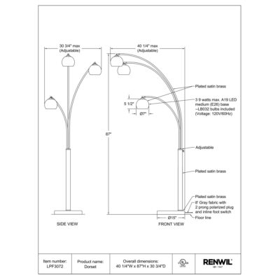 Dorset Floor Lamp LPF3072 LPF3072 4