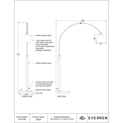 Aglow Floor Lamp LPF3160 LPF3160 5