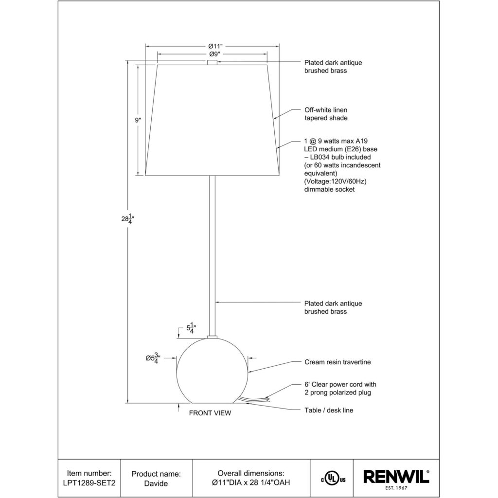 Davide Table Lamp - Image 4