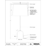 Dili Table Lamp LPT1290-SET2 LPT1290 SET2 4