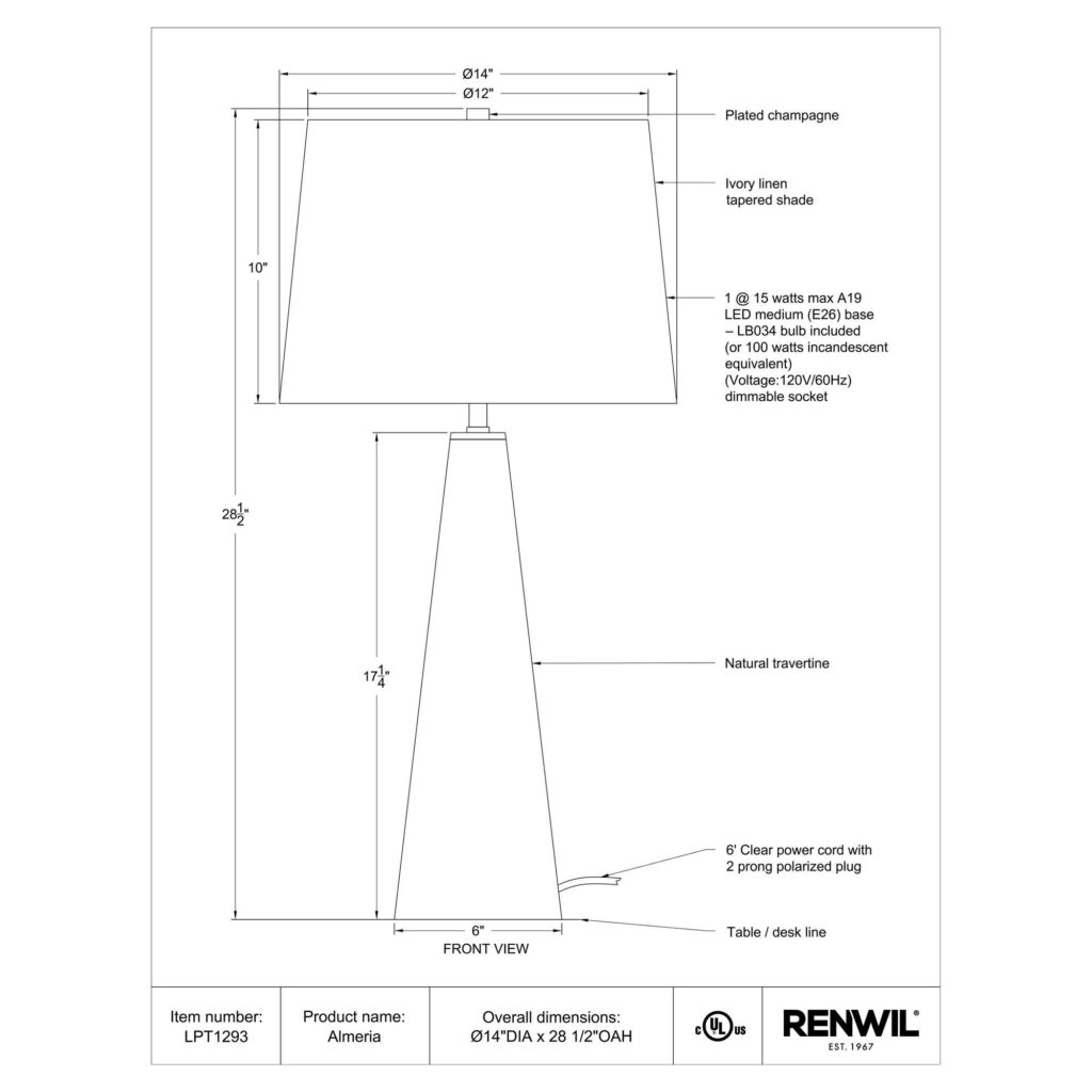 Almeria Table Lamp - Image 4