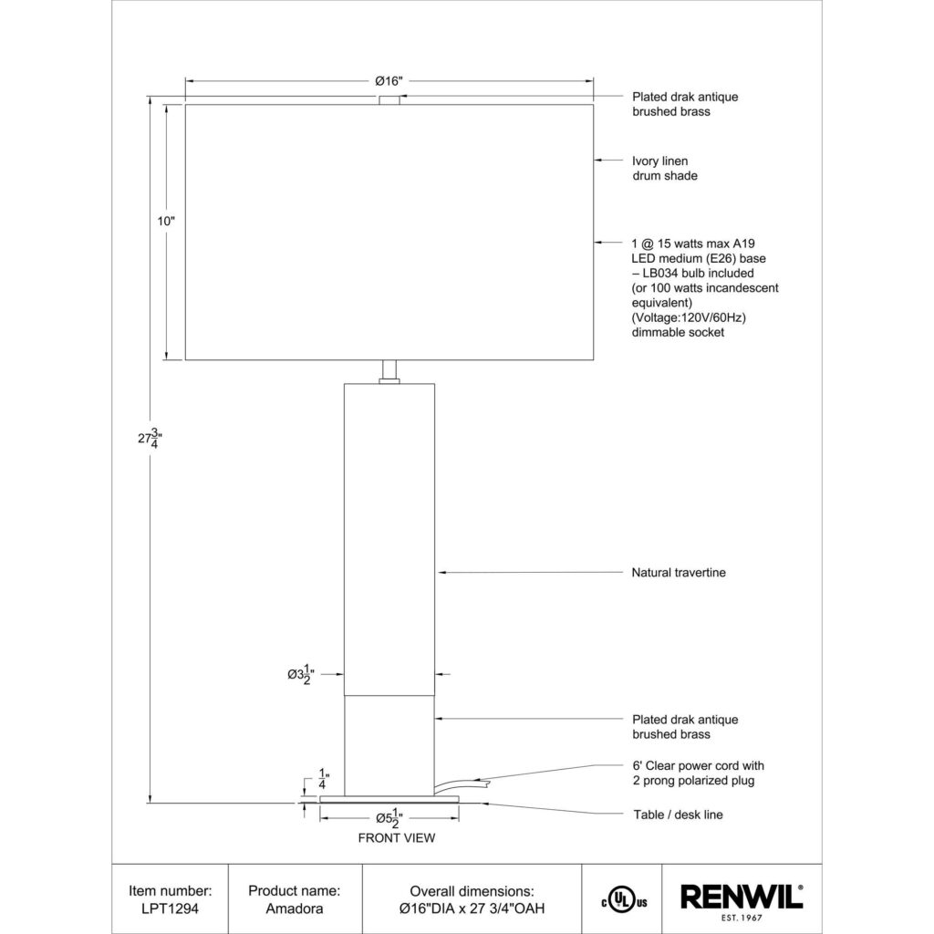 Amadora Table Lamp - Image 5