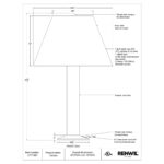 TAMARA Table Lamp LPT1362 LPT1362 4