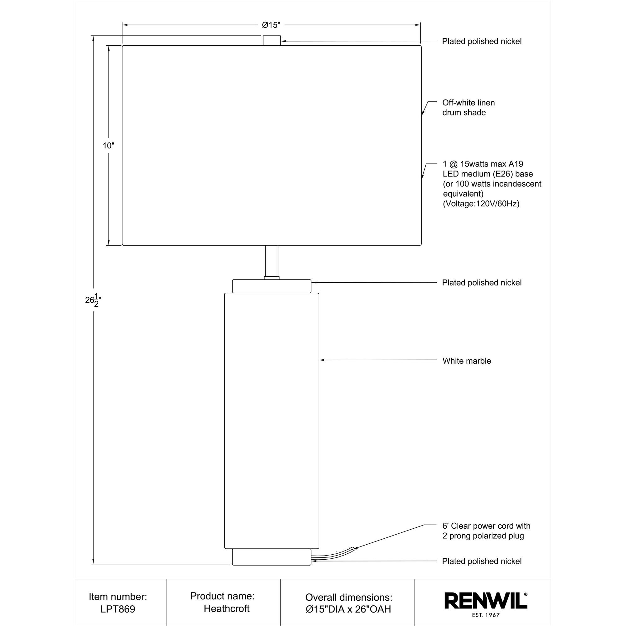 Heathcroft Table Lamp 5 Heathcroft Table Lamp - Image 5