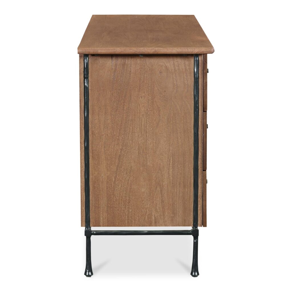 Rene 6 Drawer Dresser Brown - Image 3