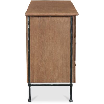 Rene 6 Drawer Dresser Brown LX-1078-03 LX 1078 03 Rene side right shadsilo