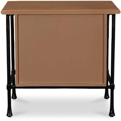 Rene Nightstand Brown LX-1079-03 LX 1079 03 Rene back shadsilo
