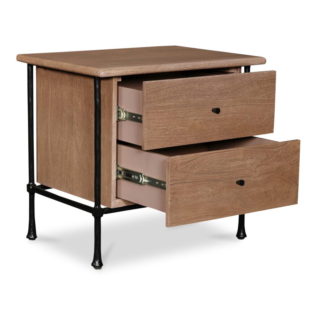 Rene Nightstand Brown - Image 2