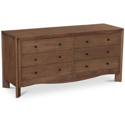 Mabel 6 Drawer Dresser Dark Brown LX-1086-20 LX 1086 20 Mabel diagR shadsilo