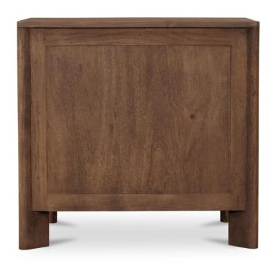Mabel Nightstand Dark Brown LX-1087-20 LX 1087 20 Mabel back shadsilo
