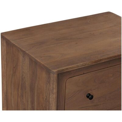 Mabel Nightstand Dark Brown LX-1087-20 LX 1087 20 Mabel closeup shadsilo