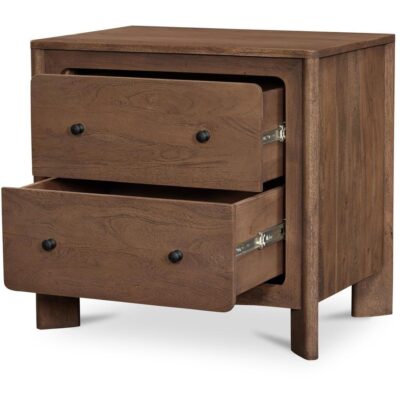 Mabel Nightstand Dark Brown LX-1087-20 LX 1087 20 Mabel diagL open shadsilo